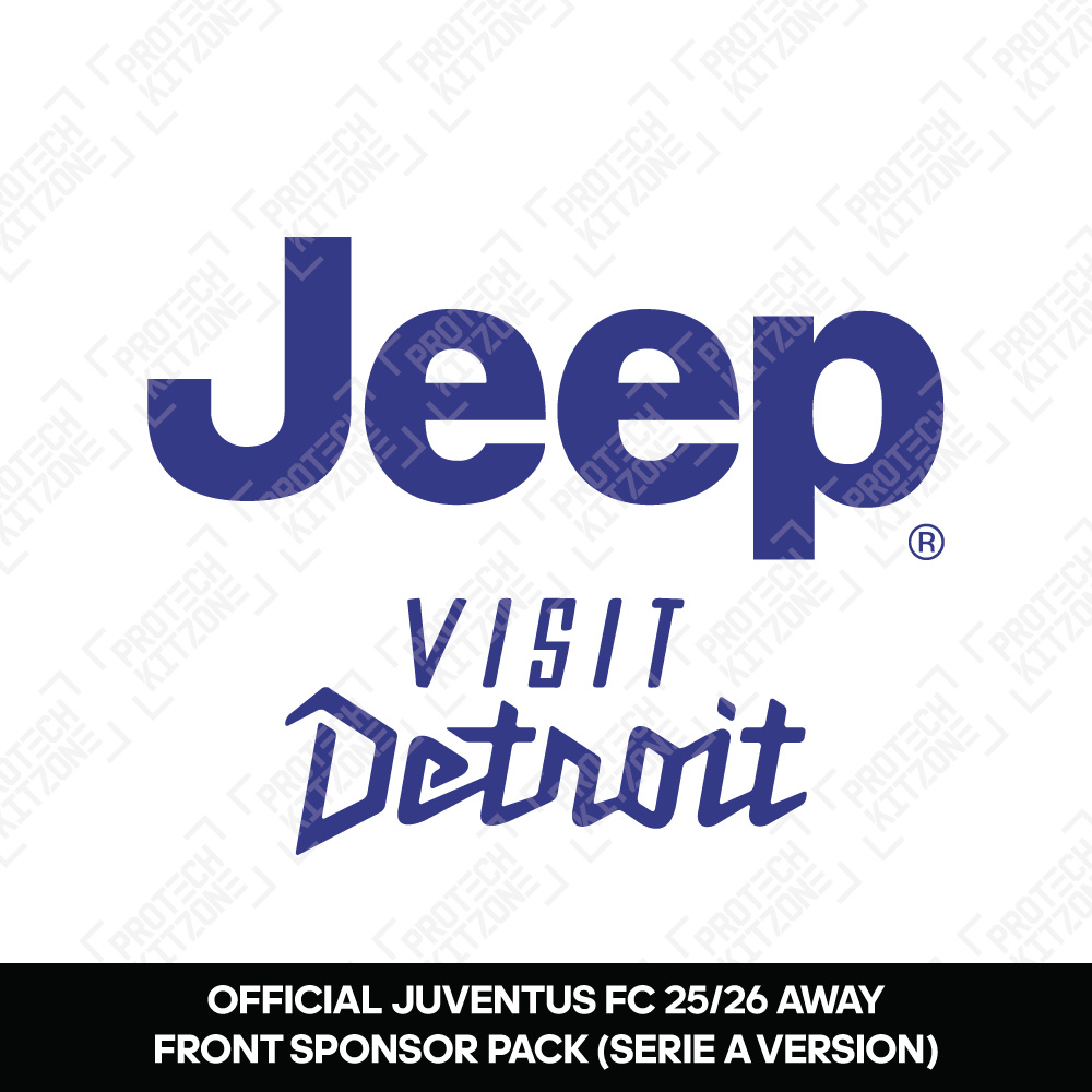 Jeep + Visit Detroit (Official Juventus FC 2025/26 Away Front